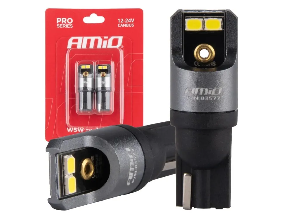LED žárovky CANBUS PRO T10 W5W 4x2016 SMD bílé 12V 24V Vysoce Kvalitní