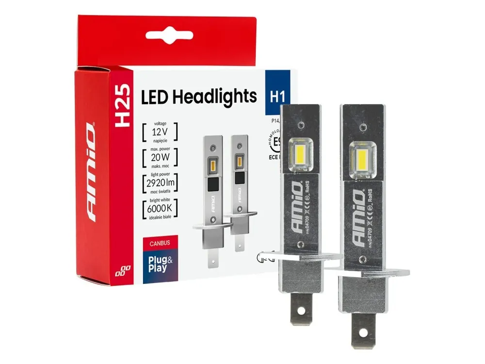 AMiO LED žárovky H1 Série H25 12V 20W Ověřený