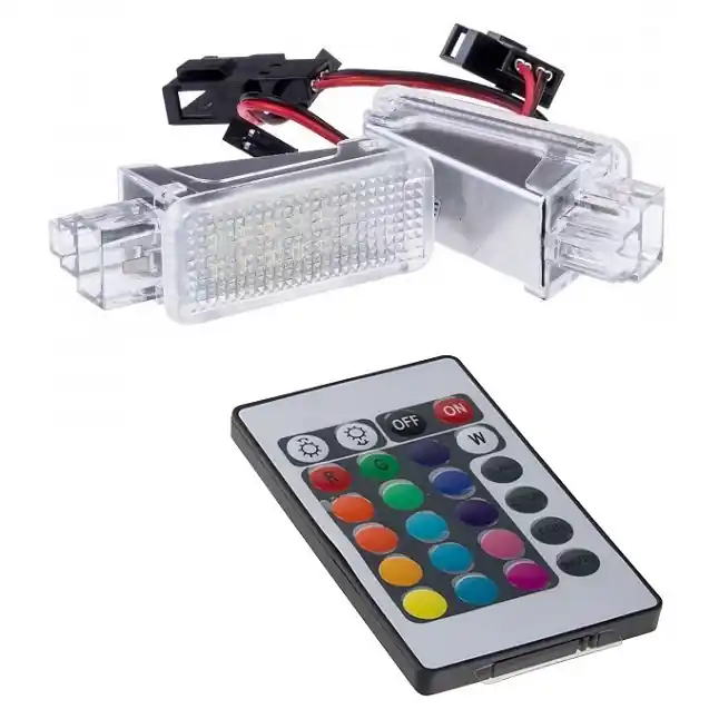 Cenový Hit LED RGB interiérové osvětlení nohou Škoda Superb II Sedan - Liftback (2008 - 2013) s dálkovým ovládáním - Stualarm