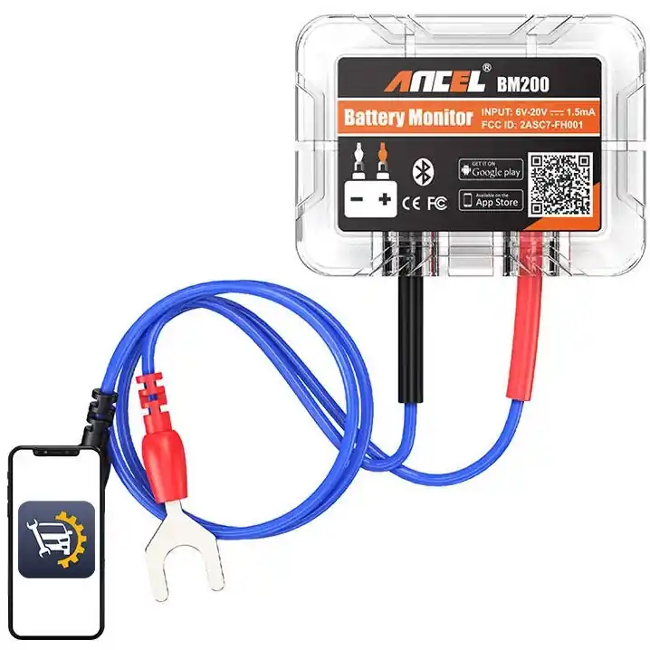 Bluetooth tester autobaterií ANCEL BM200 6-20V, bezdrátový Nakupujte Hned