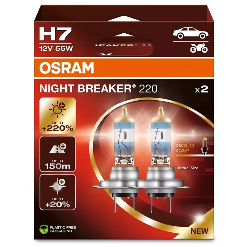 Žárovky H7 Osram NIGHT BREAKER 220 (DUO BOX 2 ks) Objednat Nyní