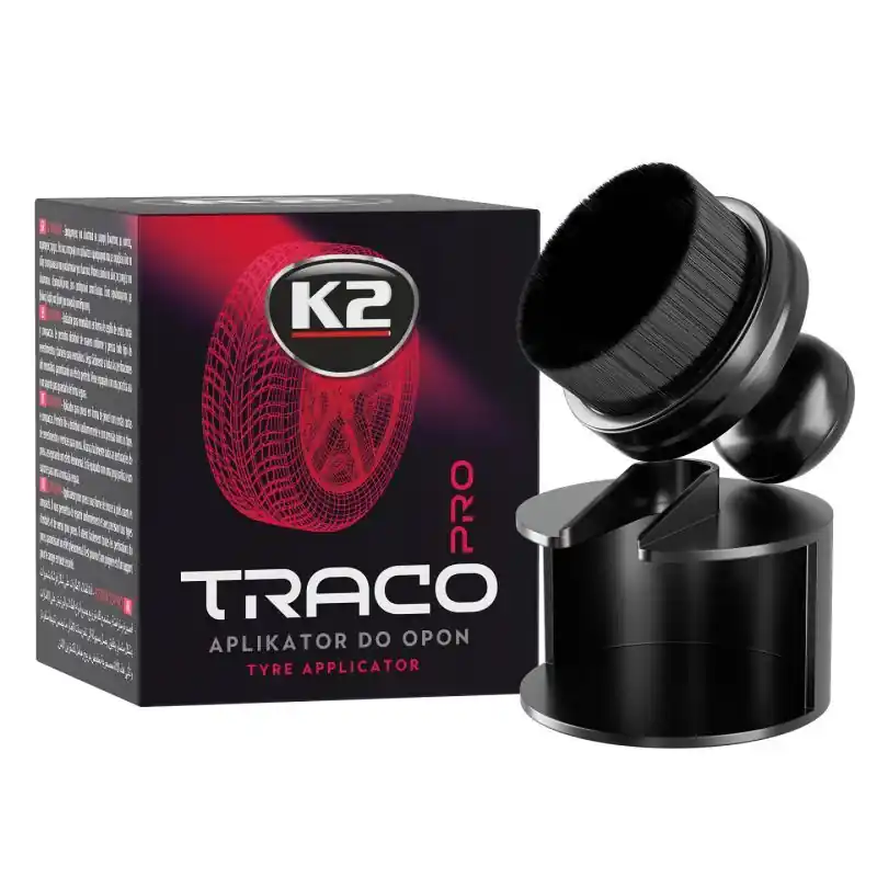 Aplikátor na pneumatiky K2 TRACO PRO, štětcový s hustými a jemnými štětinami Ihned K Objednání