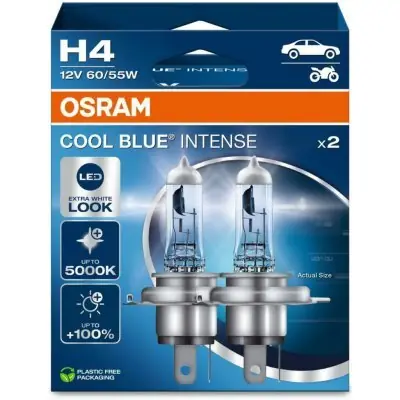 Žárovky H4 Osram Cool Blue Intense, DUO BOX 2 ks Hit Sezóny