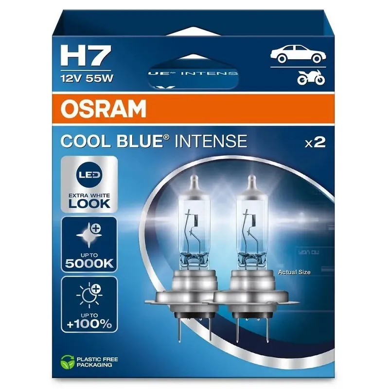 Žárovky H7 Osram Cool Blue Intense 5000K (DUO BOX 2 ks) Akce