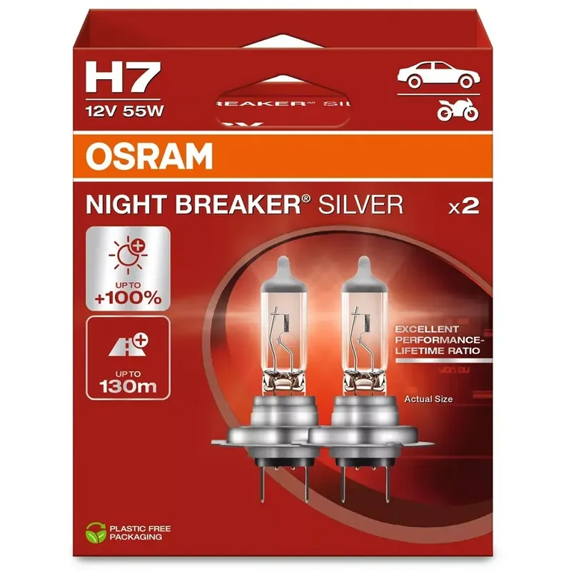 Žárovky H7 Osram Night Breaker Silver (DUO BOX 2 ks) Odeslání Ihned