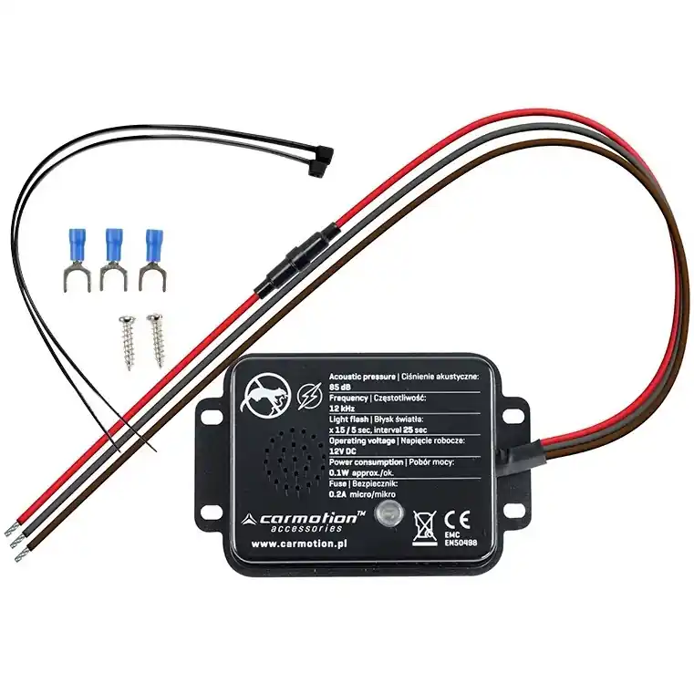 Must-Have Odpuzovač hlodavců do auta, akustický a zábleskový, 12V CARMOTION