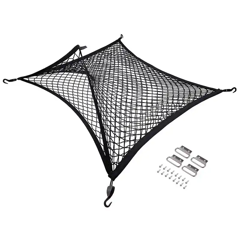 Pružná síť do kufru auta CARMOTION, s karabinami (80-60 x 120-90 cm) Ověřený
