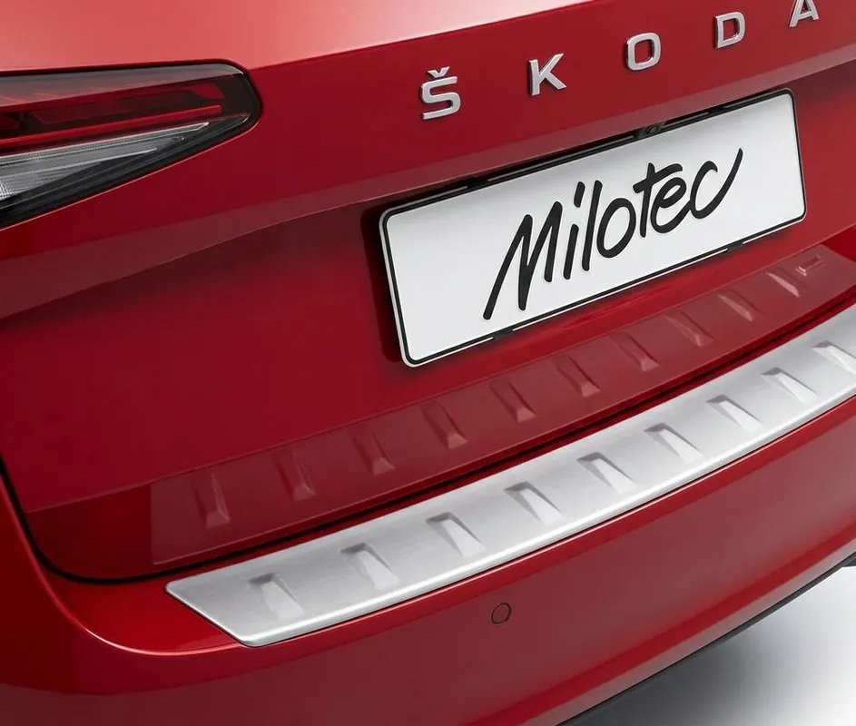 Odeslání Ihned Plastový kryt prahu zadních dveří Škoda Superb IV Combi (od roku 2023>) stříbrný MILOTEC