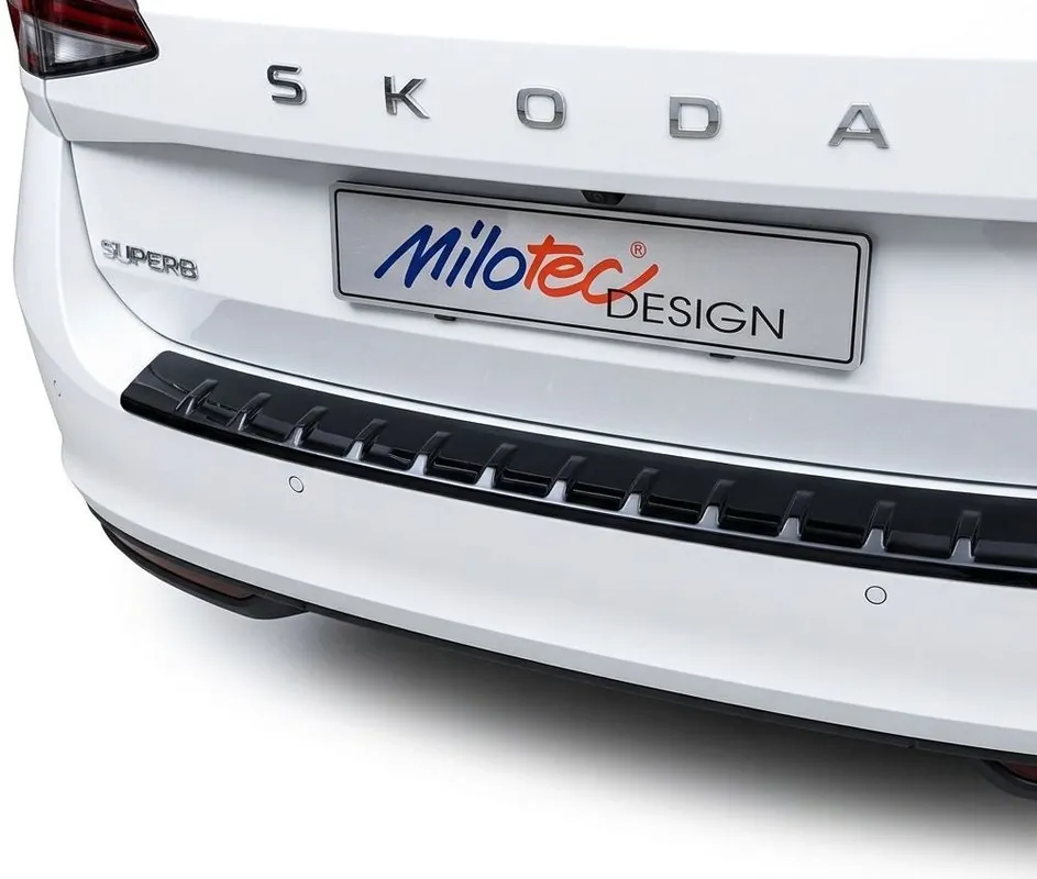 Plastový kryt prahu zadních dveří Škoda Superb IV Combi (od roku 2023>) černý MILOTEC Akce