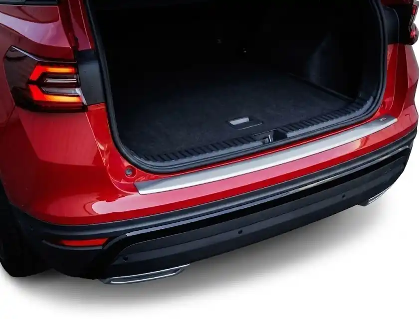 Plastový kryt prahu zadních dveří Škoda Kodiaq II (od roku 2024>) stříbrný lesklý MILOTEC Top Prodej