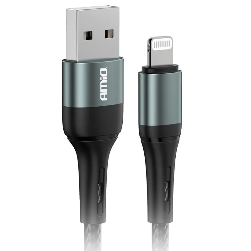 Datový kabel s konektorem USB-A Lightning, 1m, 3.0A AMIO Výhodná Nabídka