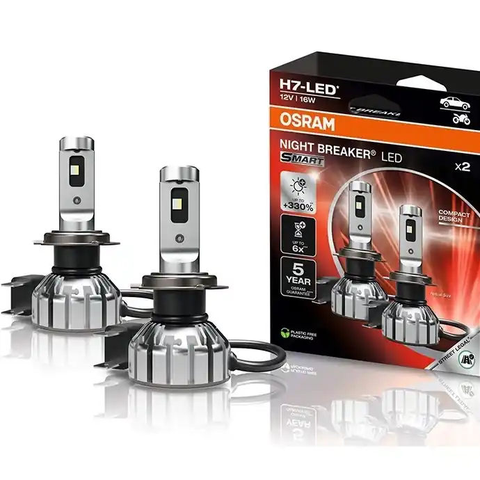 LED žárovky H7 OSRAM Night Breaker LED SMART +330% Speciální Cena