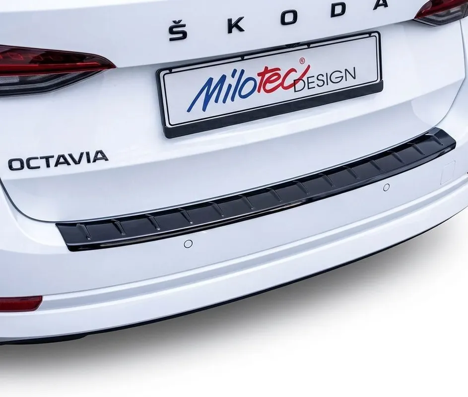 Cenový Hit Plastový kryt prahu zadních dveří Škoda Octavia IV Combi Facelift (od roku 2024>) černý MILOTEC