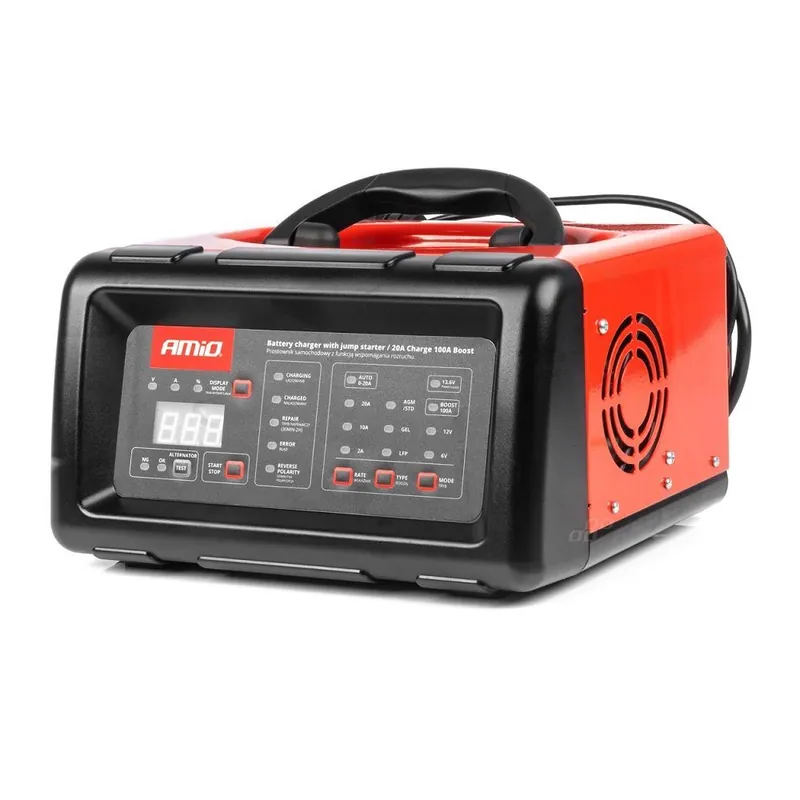 Akční Cena Autonabíječka + startovací zdroj 100A AMIO 20A pro baterie 6-12V 8-300 Ah