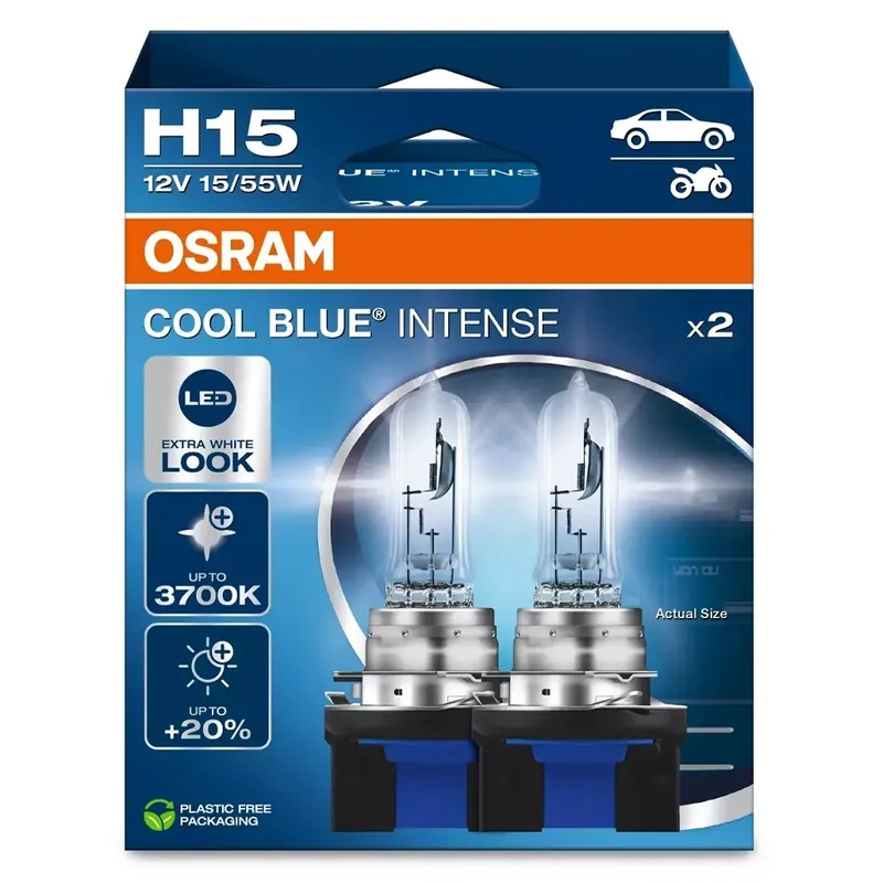 Ihned K Objednání Žárovky H15 OSRAM Cool Blue Intense 3700K (DUO BOX 2 ks)