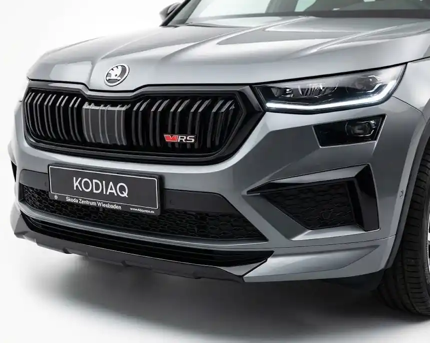 Difuzor předního nárazníku Škoda Kodiaq I RS / Sportline Facelift (2021 - 2024) černý MILOTEC Pouze Dnes
