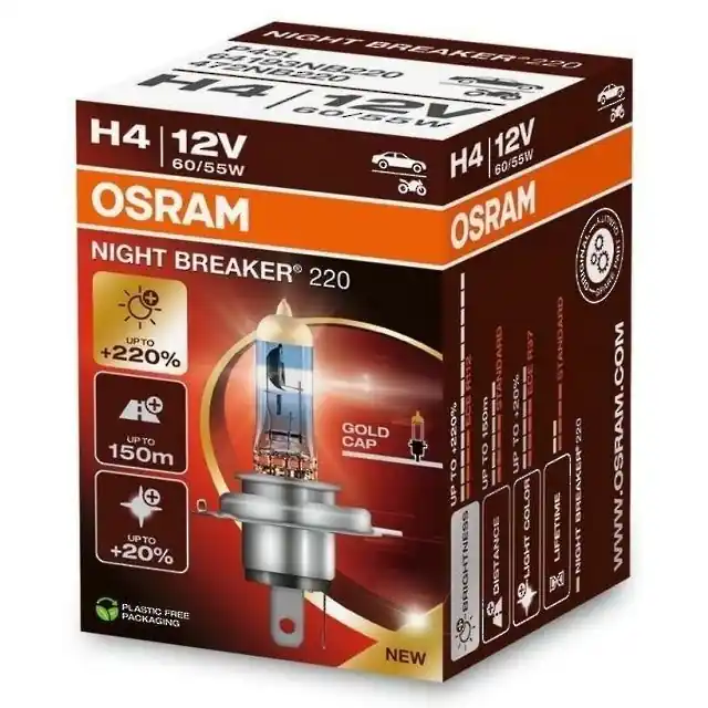Žárovka H4 Osram NIGHT BREAKER 220 Ihned K Objednání