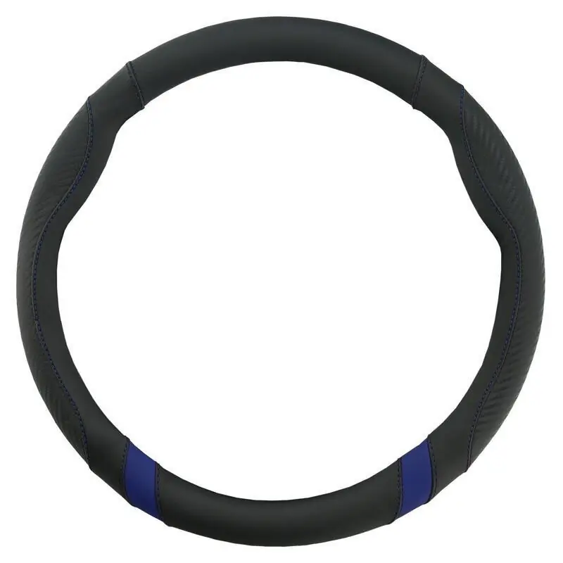 Super Cena Potah volantu COMPASS TOURING 37 - 39 cm, černo modrý