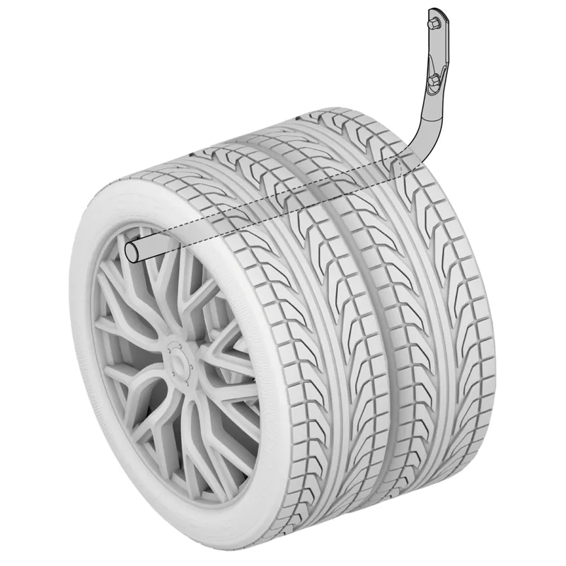 Držáky pneumatik nástěnné LAMPA XL WHEEL HANGERS Ověřený