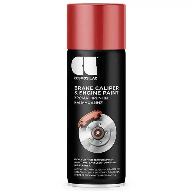 Barva na brzdové třmeny a bubny COSMOSLAC, červená, 400 ml Oblíbený