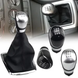 Zlevněný Řadící páka Ford Focus II (2004 - 2007) s manžetou a chromovaným rámečkem + 3 plaketky navíc
