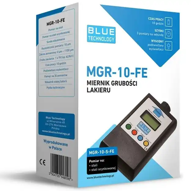 Měřič tloušťky laku BLUE TECHNOLOGY MGR-10-FE Pouze Dnes