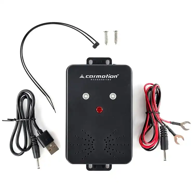 Odpuzovač hlodavců do auta, akustický a zábleskový, 12V + USB CARMOTION Cenový Hit