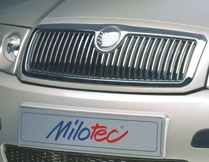 Vysoce Kvalitní Chromované nerez lišty přední masky Škoda Fabia I Facelift (2004 - 2007) - Milotec