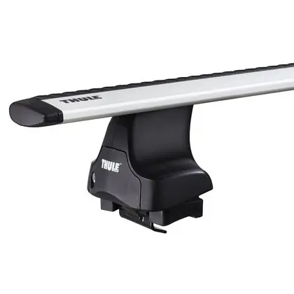 Střešní nosič Škoda Fabia II (2006 - 2014) - pod střešní lem -Thule Wingbar Víkendová Akce