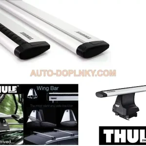 Vrácení Zdarma Střešní nosič - příčníky Škoda Citigo (od roku 2011>) - pod střešní lem Thule Wingbar