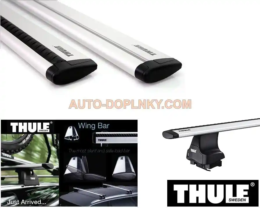 Vrácení Zdarma Střešní nosič - příčníky Škoda Citigo (od roku 2011>) - pod střešní lem Thule Wingbar