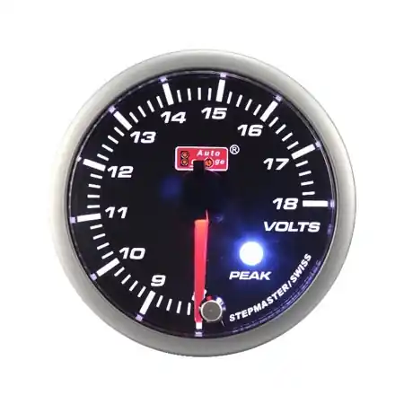 Voltmetr palubního napětí Auto Gauge - průměr 52 mm Nízká Cena