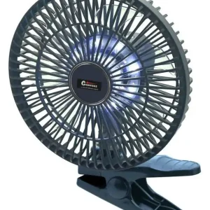 AKU ventilátor do auta COMPASS SILENT, 2000 mAh, s osvětlením Nejlepší Cena