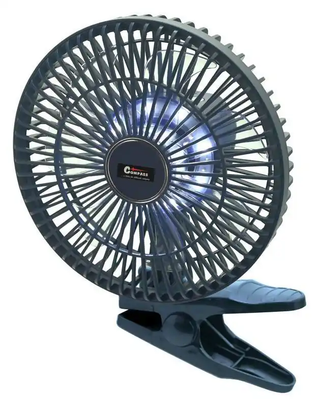 AKU ventilátor do auta COMPASS SILENT, 2000 mAh, s osvětlením Nejlepší Cena