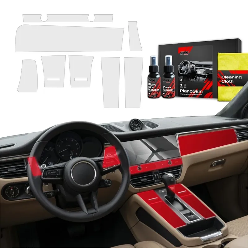 Levný Ochranné fólie interiéru Porsche Macan I GTS (2021 - 2024) GRIZZ Protector, 8v1, matné