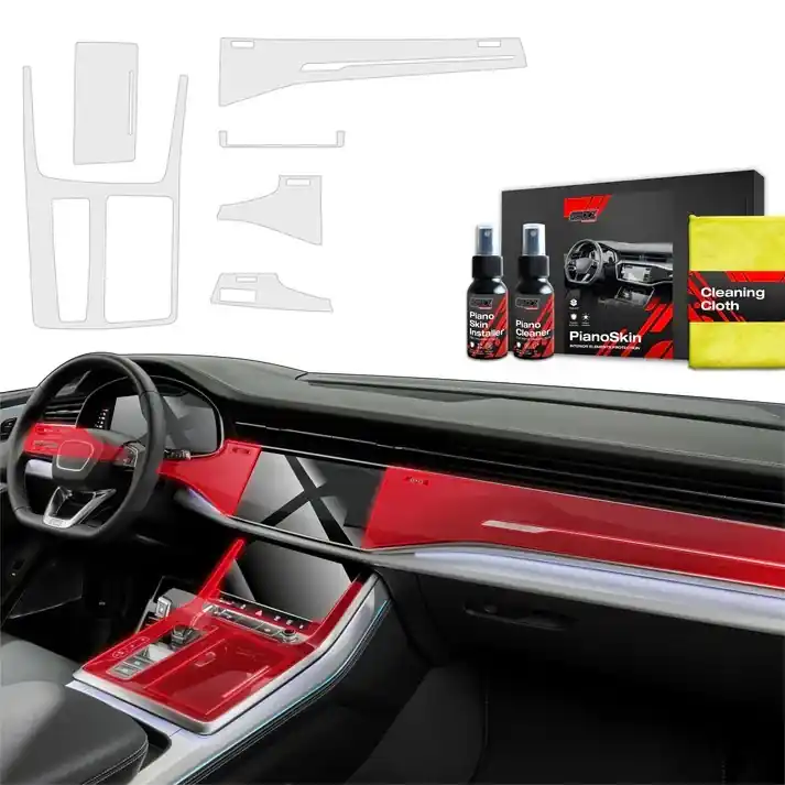 Ochranné fólie interiéru Audi Q8 (od roku 2018>) GRIZZ Protector, 6v1, matné Oblíbený