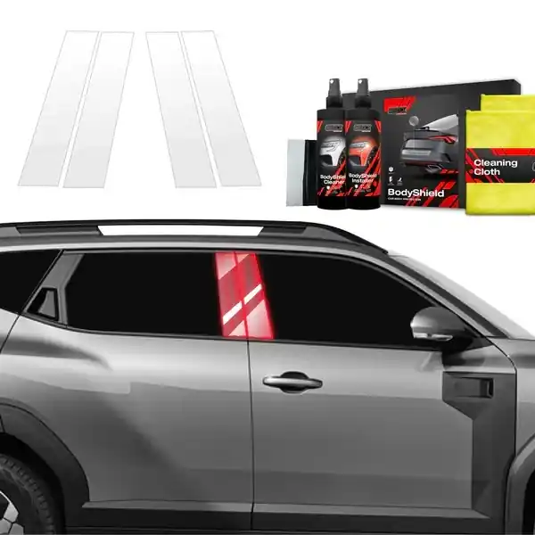 Aktuální Ochranné fólie na sloupky Dacia Duster III (od roku 2024>) GRIZZ Protector, 4 ks