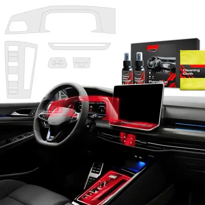 Tovární Cena Ochranné fólie interiéru Volkswagen Golf VIII (od roku 2019>) GRIZZ Protector, 6v1, matné