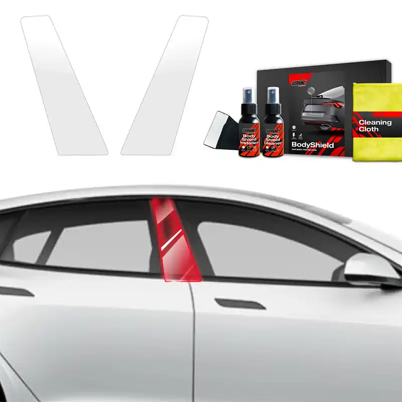 Ochranné fólie na sloupky Tesla Model S (od roku 2023>) GRIZZ Protector, 2 ks Ověřený