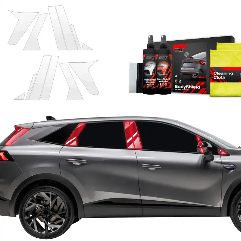 Aktuální Ochranné fólie na sloupky Renault Symbioz (od roku 2024>) GRIZZ Protector, 12 ks