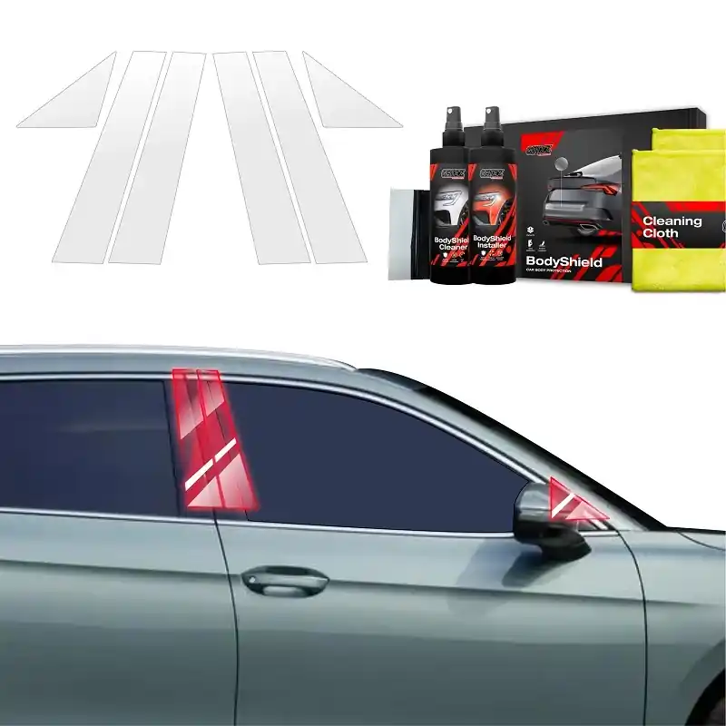 Ochranné fólie na sloupky Volkswagen Passat B9 (od roku 2023>) GRIZZ Protector, 6 ks Nejlepší Cena