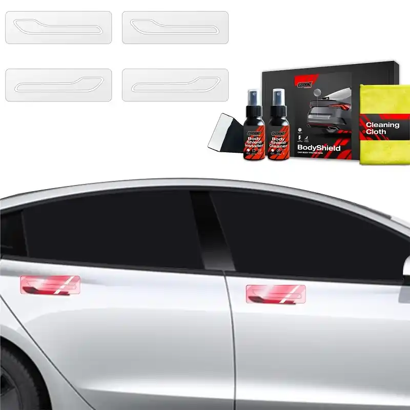 Ochranné fólie pod kliky Tesla Model 3 Facelift (2020 - 2023) GRIZZ Protector, 4 ks Nejprodávanější