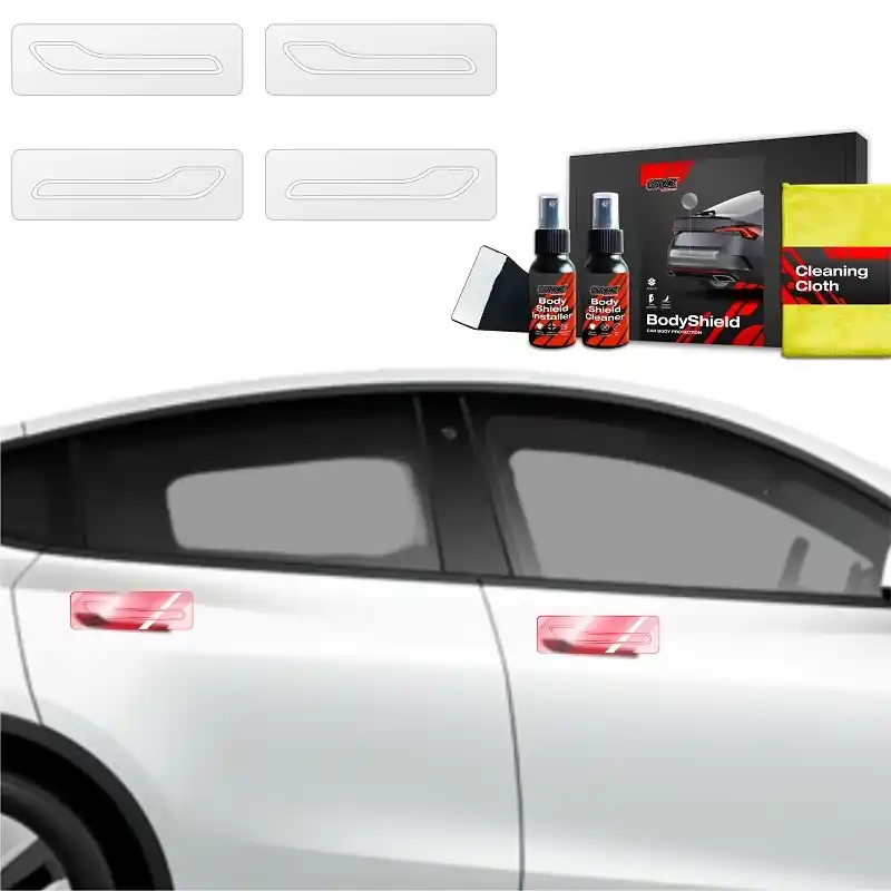 Časově Omezené Ochranné fólie pod kliky Tesla Model Y (2021 - 2025) GRIZZ Protector, 4 ks