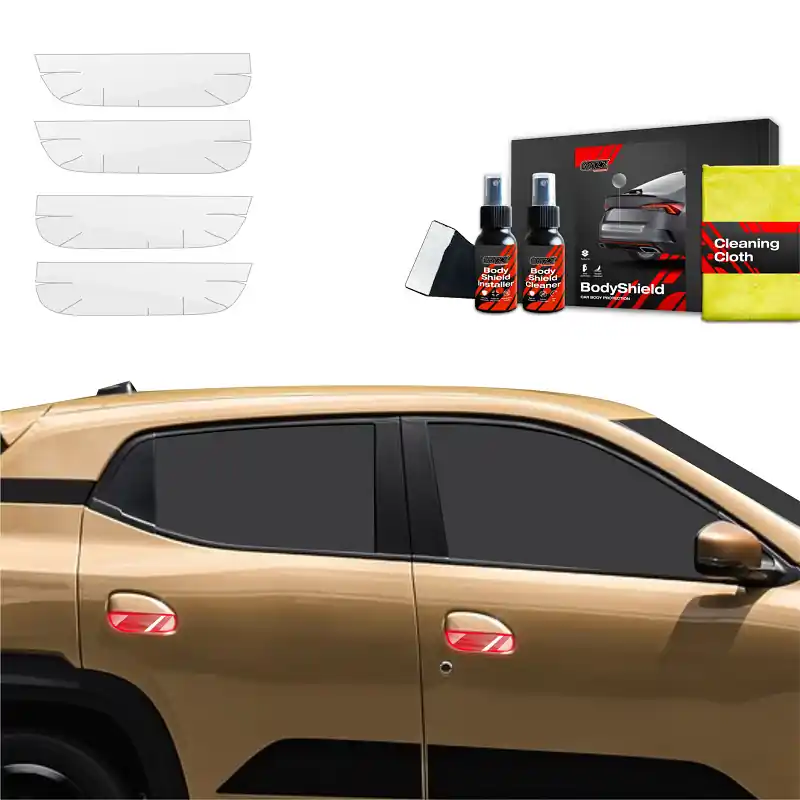 Dokud Zásoby Vydrží Ochranné fólie pod kliky Dacia Spring Facelift (od roku 2024>) GRIZZ Protector, 4 ks
