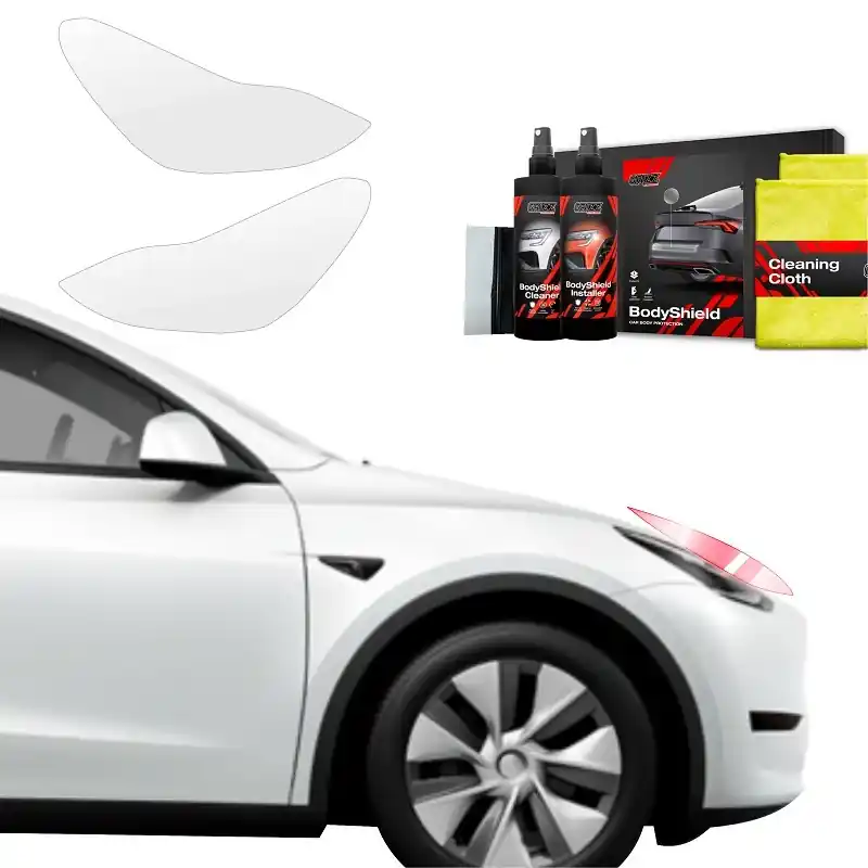 Cenově Výhodný Ochranné fólie na světla Tesla Model Y (2021 - 2025) GRIZZ Protector, 2 ks