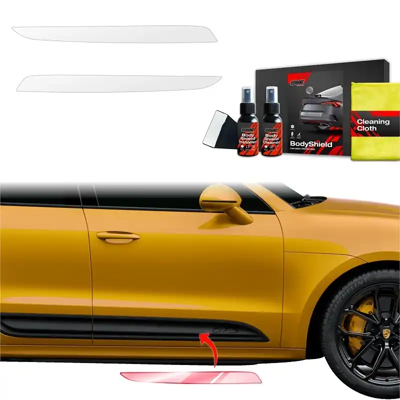 Sezónní Sleva Ochranné fólie na prahy Porsche Macan I GTS (2021 - 2024) GRIZZ Protector, 2 ks