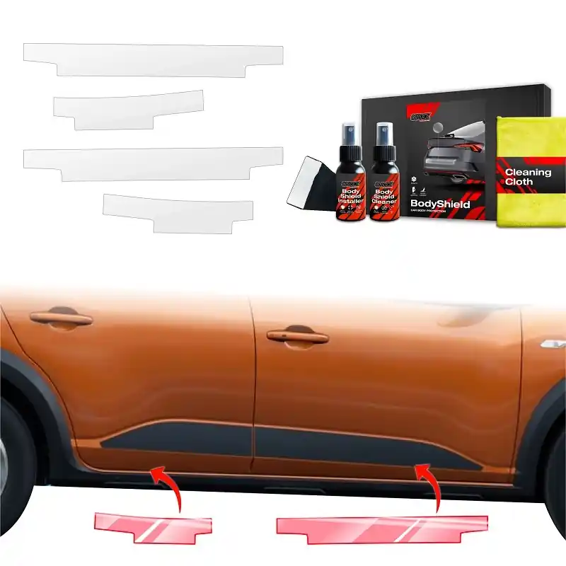 Ochranné fólie na prahy Dacia Sandero III (od roku 2020>) GRIZZ Protector, 4 ks Nejlepší Cena