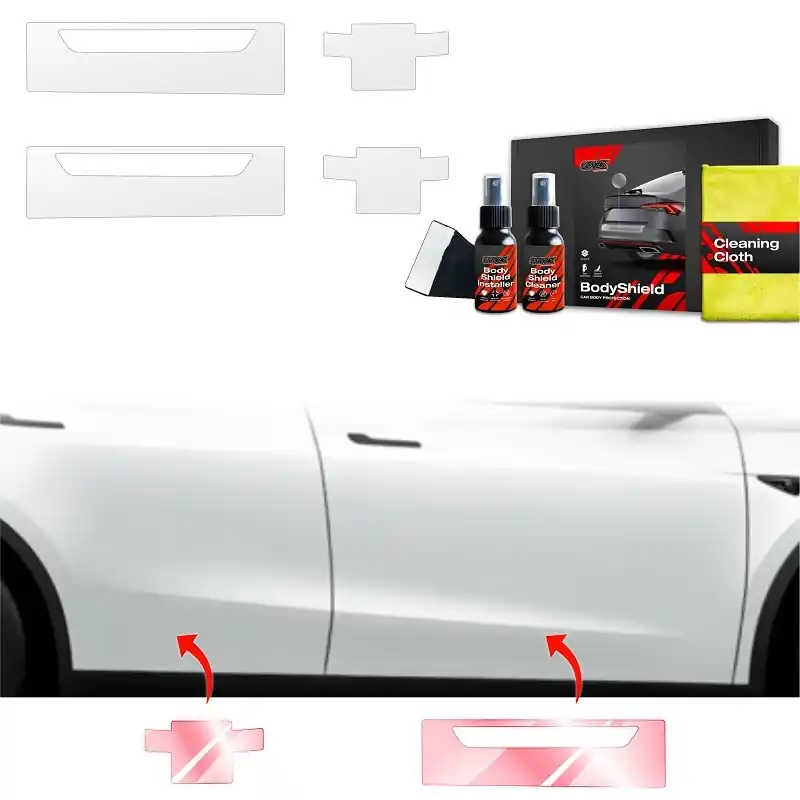 Ochranné fólie na prahy Tesla Model Y (2021 - 2025) GRIZZ Protector, 4 ks Akční Cena