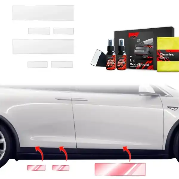 Ochranné fólie na prahy Tesla Model X (od roku 2021>) GRIZZ Protector, 6 ks Ihned K Objednání