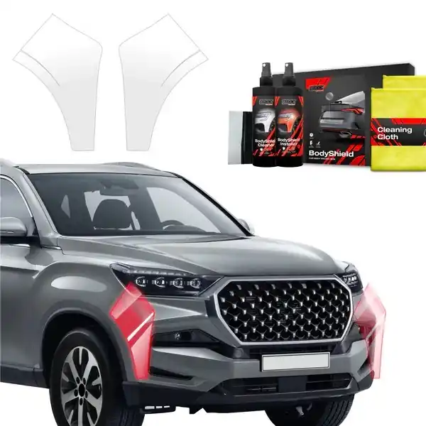Ochranné fólie předního nárazníku SsangYong KGM Rexton II (od roku 2023>) GRIZZ Protector, 2 ks Nová Kolekce